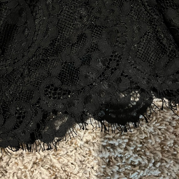 Black boho short sleeve lace romper jumper by Blue Rain in size XS - Picture 4 of 4